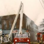 burning apartment