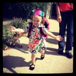 Ava coming out of school