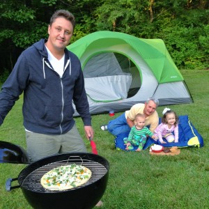 adrian dad and kids camping