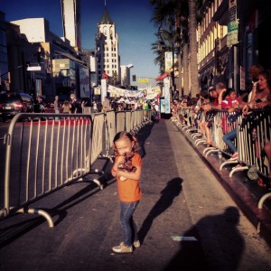 Ava getting nervous walking down Hollywood Blvd