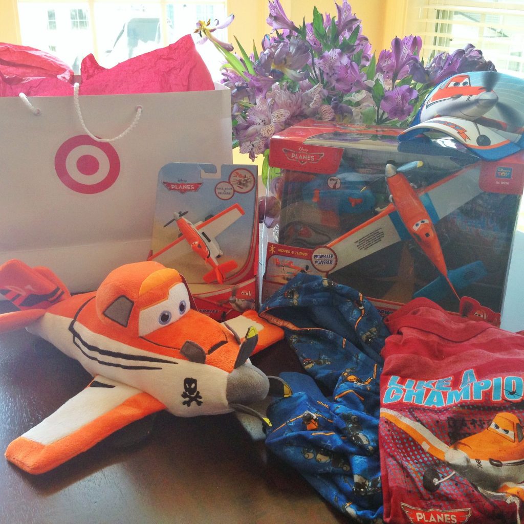 Target and Planes giveaway prize package