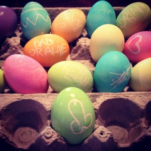 Happy Easter dicks on eggs