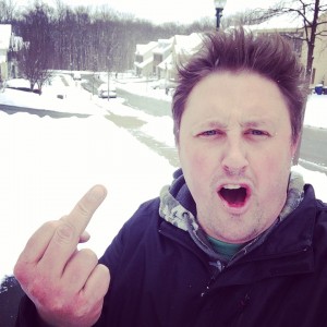 Flipping off the snow