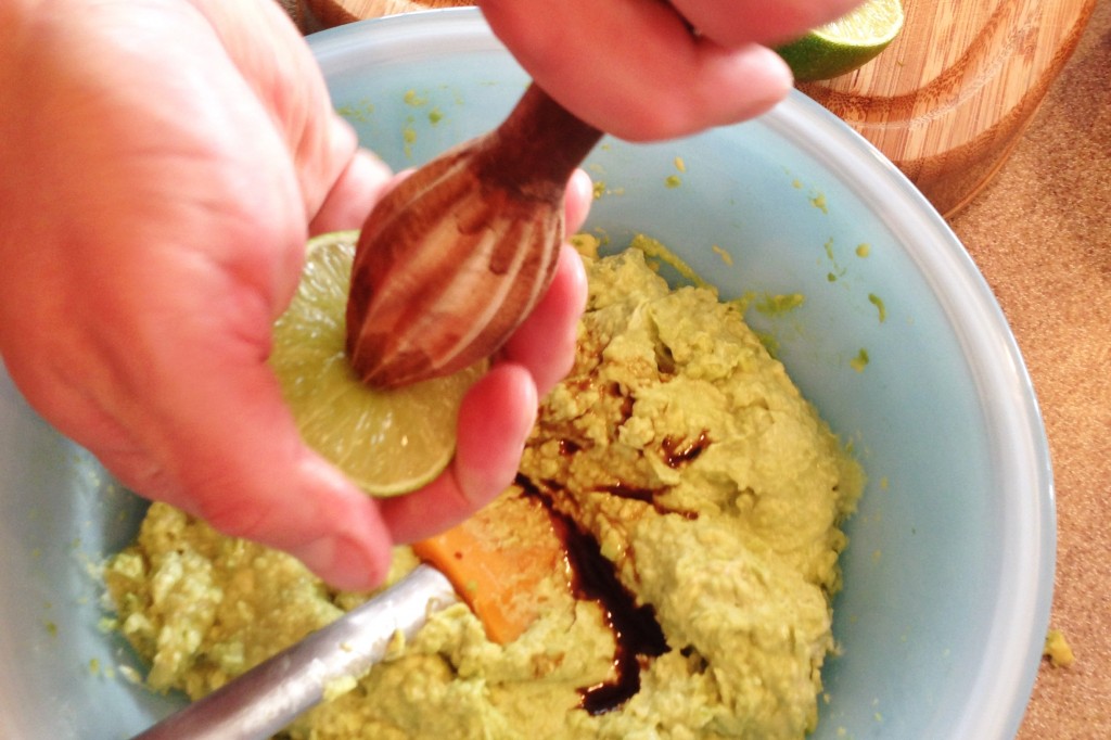Squeeze lime for guac 6