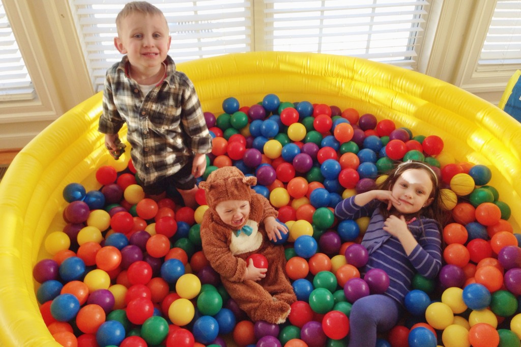 Kids in the ball pit